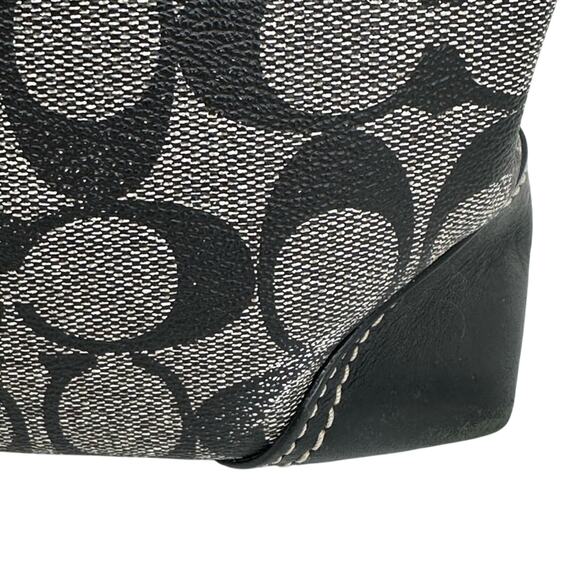 Vintage Coach Chelsea Heritage Tote - GREY Black Blue - Picture 8 of 10